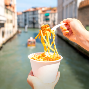 Pasta take away in Venice