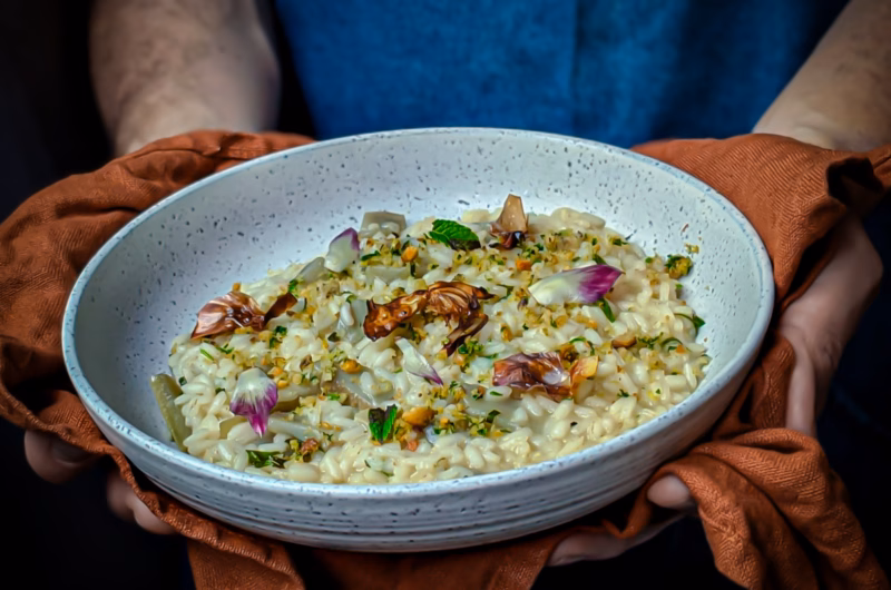 Risotto di carciofi (artichoke risotto)