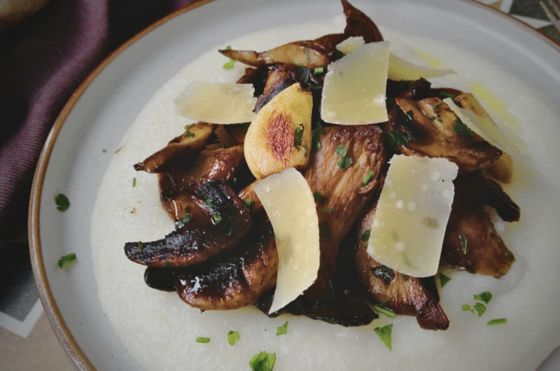 Polenta e funghi (polenta and mushrooms)